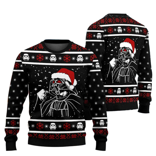 Ugly Christmas Sweater JulesRoche All-Over-Print Warm Cotton Blend Julesroches