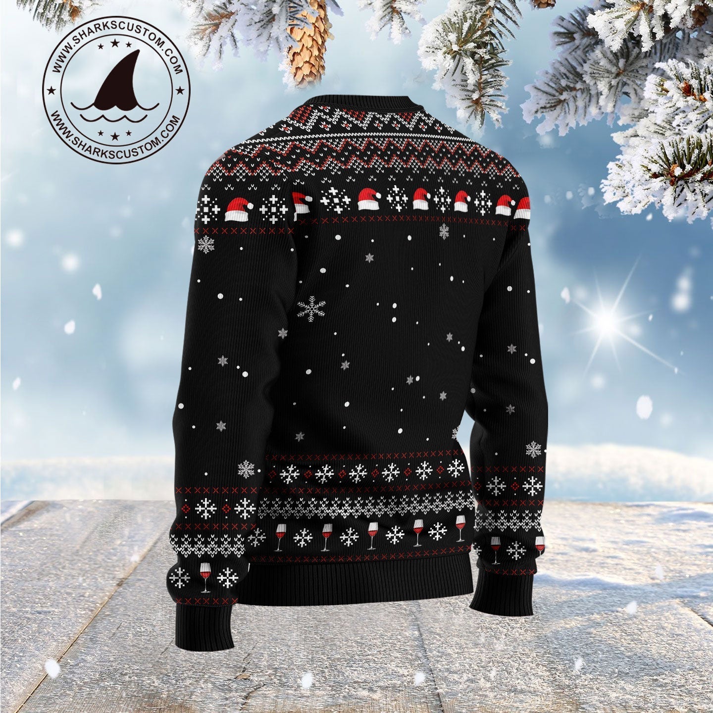 Ugly Christmas Sweater JulesRoche All-Over-Print Warm Winter Jumper Julesroches