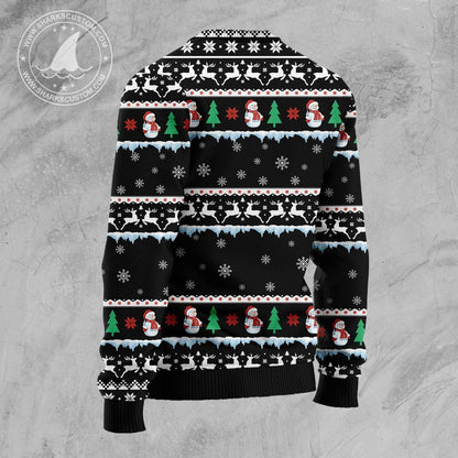 Ugly Christmas Sweater JulesRoche All-Over-Print Wool Blend Julesroches