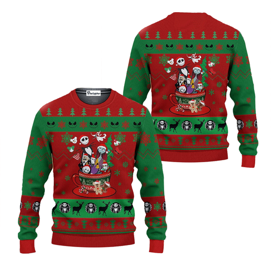 Ugly Christmas Sweater JulesRoche | All-over Print | Cozy Cotton Blend Julesroches