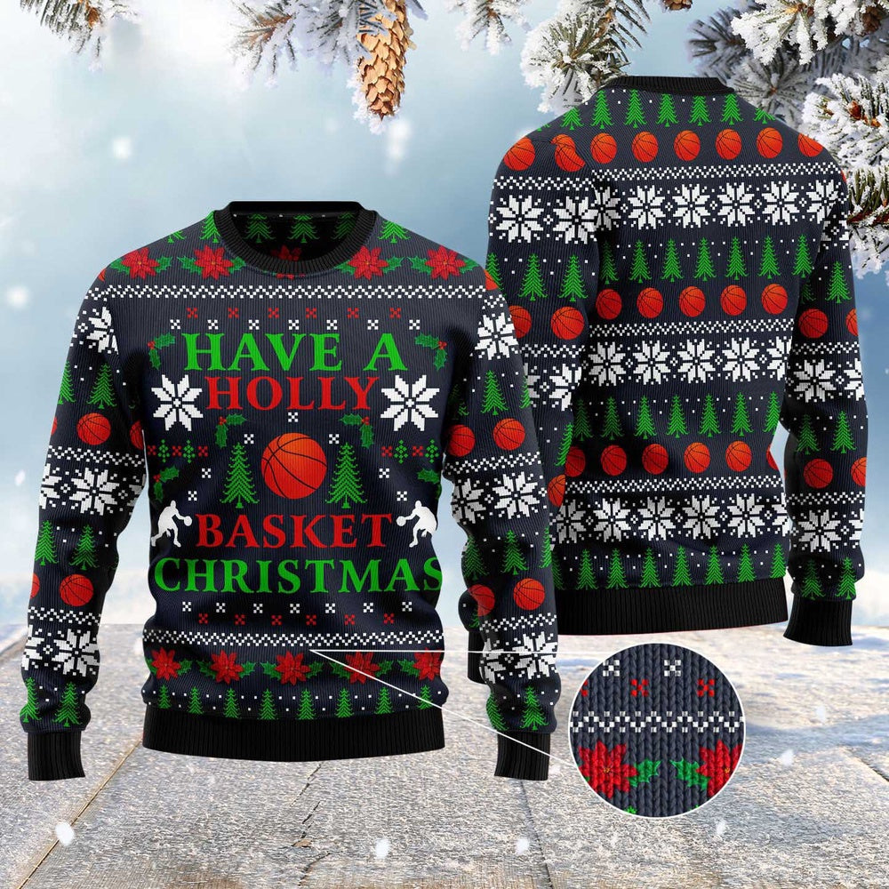 Ugly Christmas Sweater JulesRoche All-over Print Holiday Jumper Julesroches