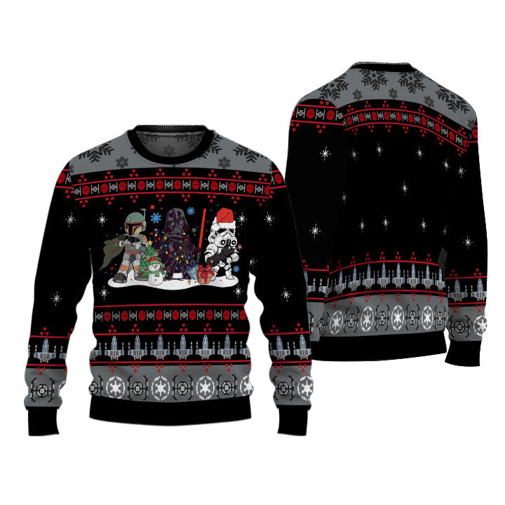 Ugly Christmas Sweater JulesRoche All-over Print Winter Pullover Julesroches