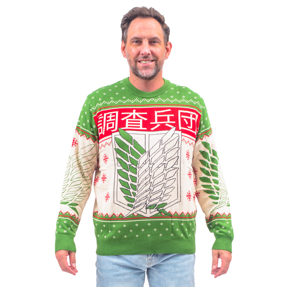 Ugly Christmas Sweater JulesRoche Anime Theme Festive Unisex Julesroches