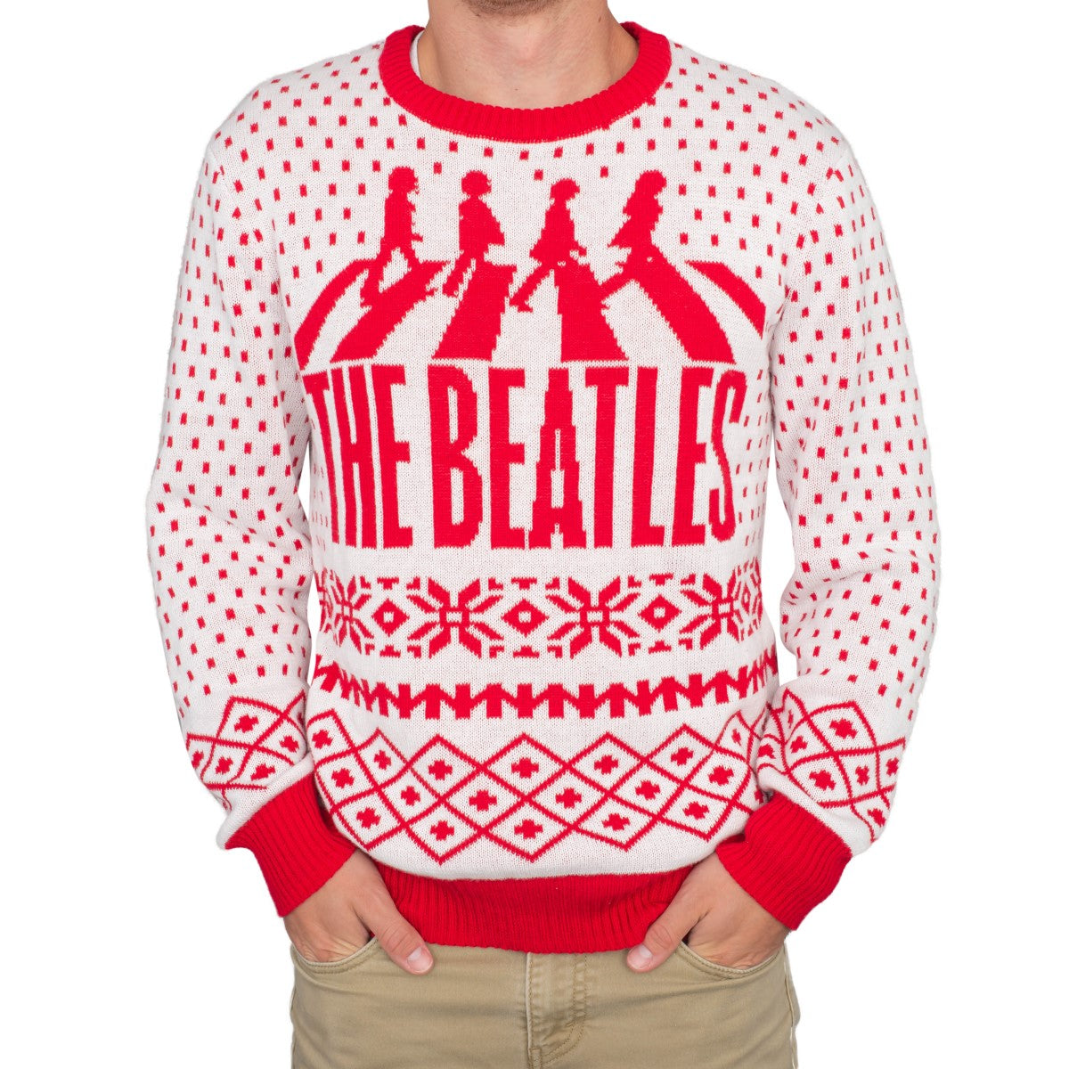 Ugly Christmas Sweater JulesRoche Beatles Abbey Road Special Julesroches