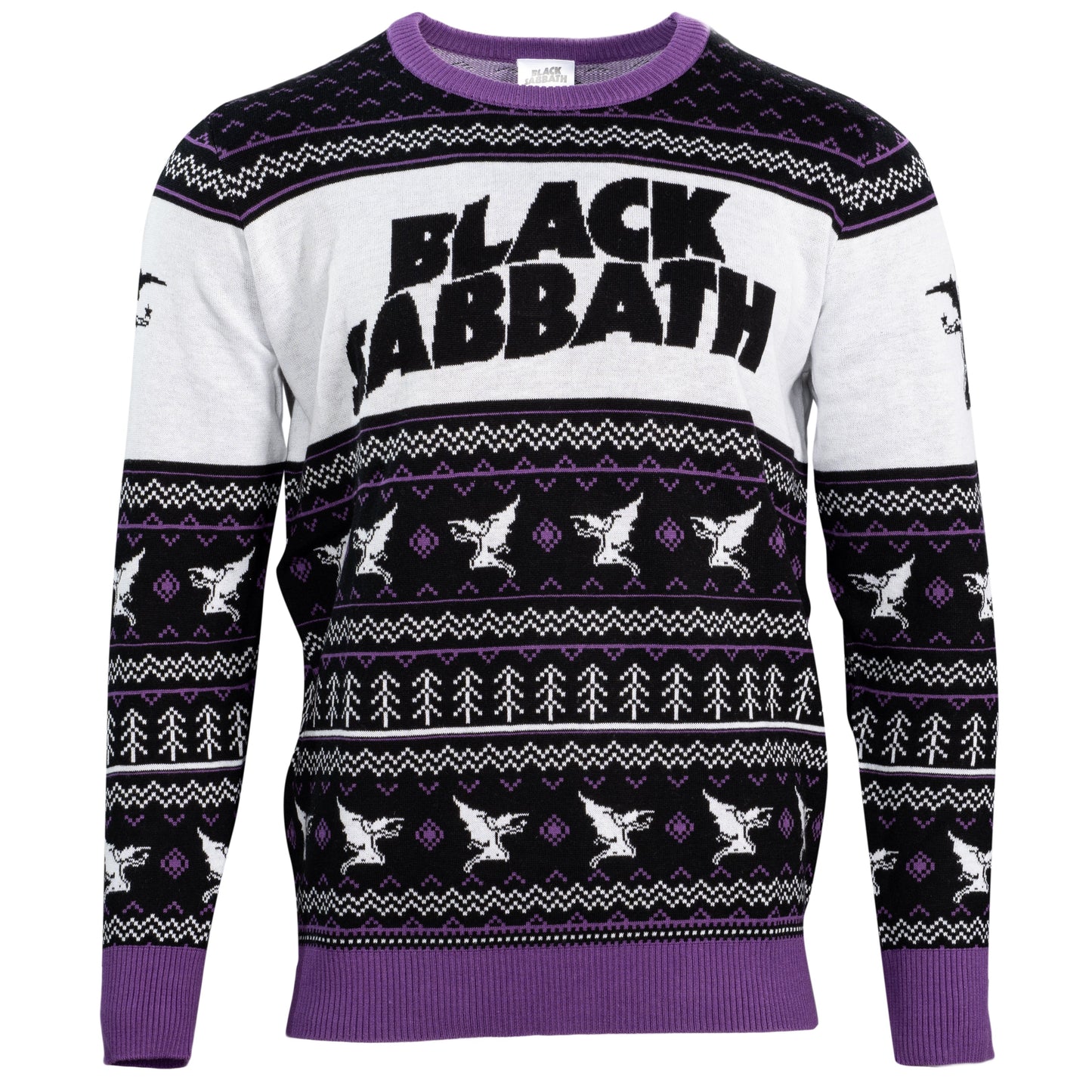 Ugly Christmas Sweater JulesRoche Black Sabbath Logo Cozy Pullover Julesroches