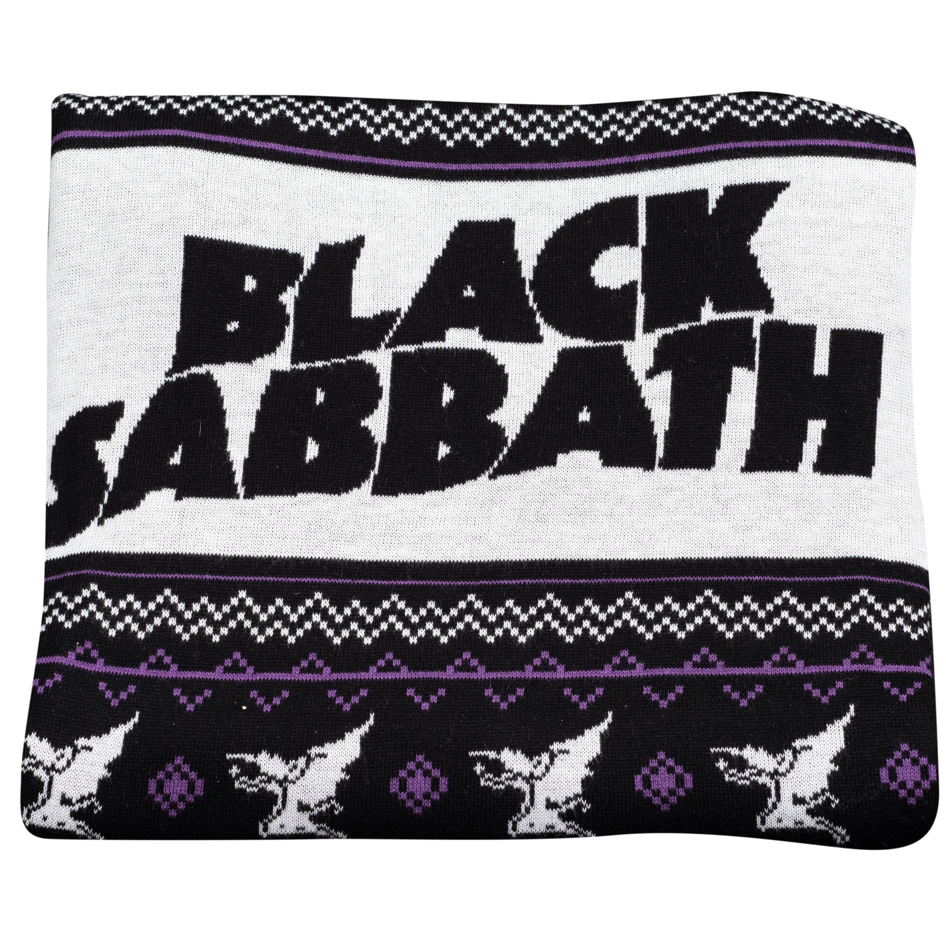 Ugly Christmas Sweater JulesRoche Black Sabbath Logo Cozy Pullover Julesroches