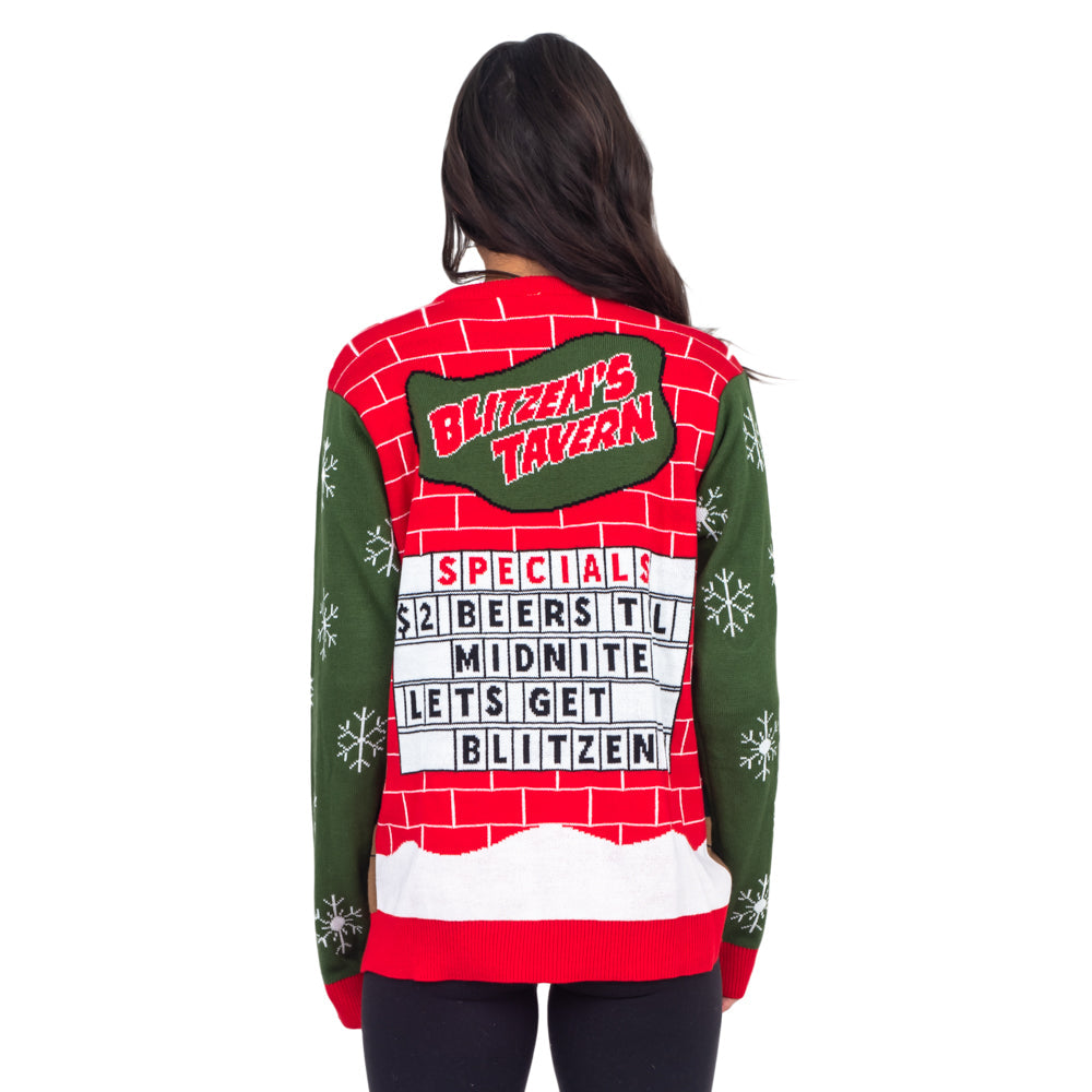 Ugly Christmas Sweater JulesRoche Blitzen's Tavern Design Julesroches