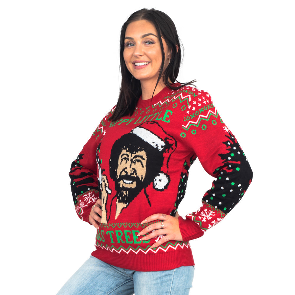 Ugly Christmas Sweater JulesRoche Bob Ross Women XS Julesroches