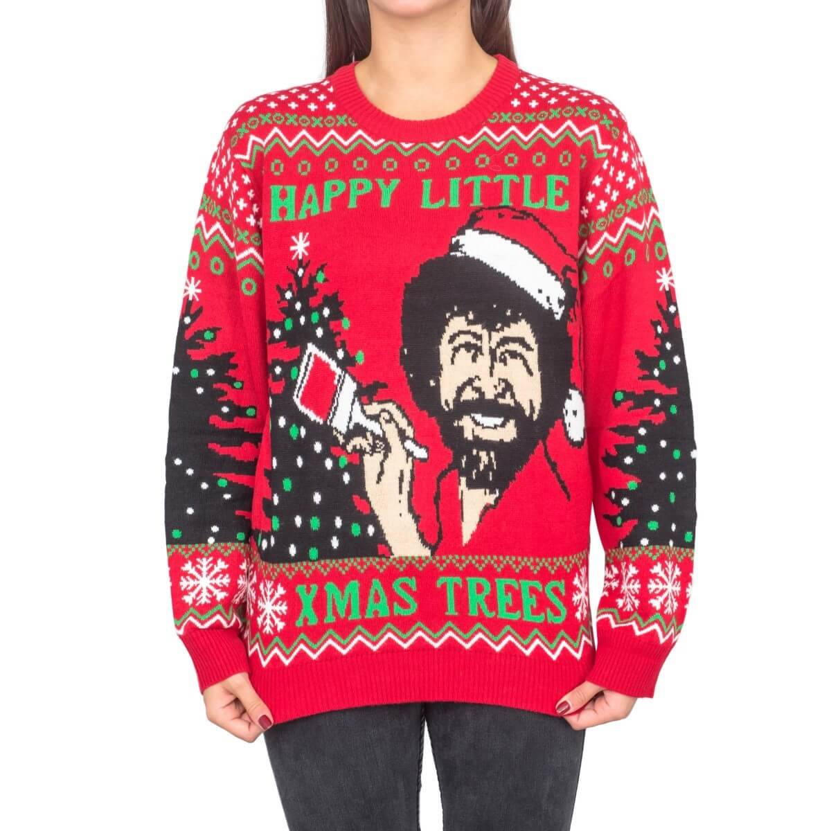 Ugly Christmas Sweater JulesRoche Bob Ross Women XS Julesroches