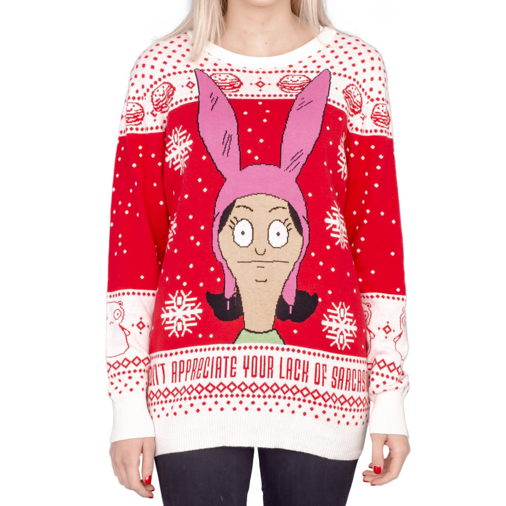 Ugly Christmas Sweater JulesRoche Bob's Burgers Unisex Pullover Julesroches