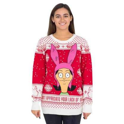 Ugly Christmas Sweater JulesRoche Bob's Burgers Unisex Pullover Julesroches