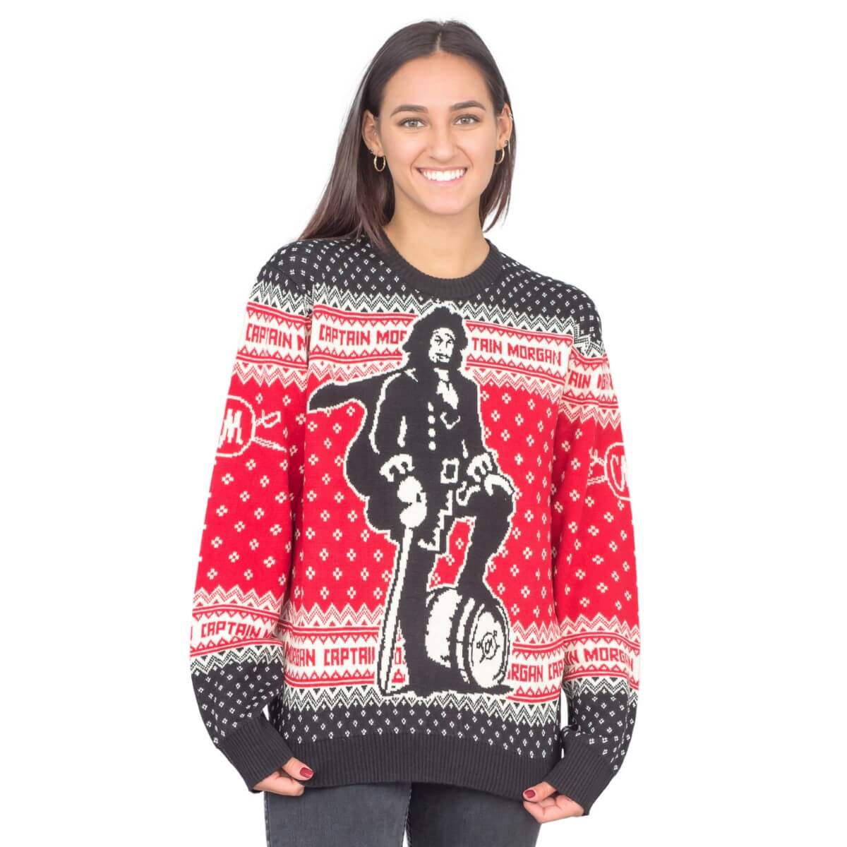 Ugly Christmas Sweater JulesRoche Captain Morgan Festive Design Julesroches