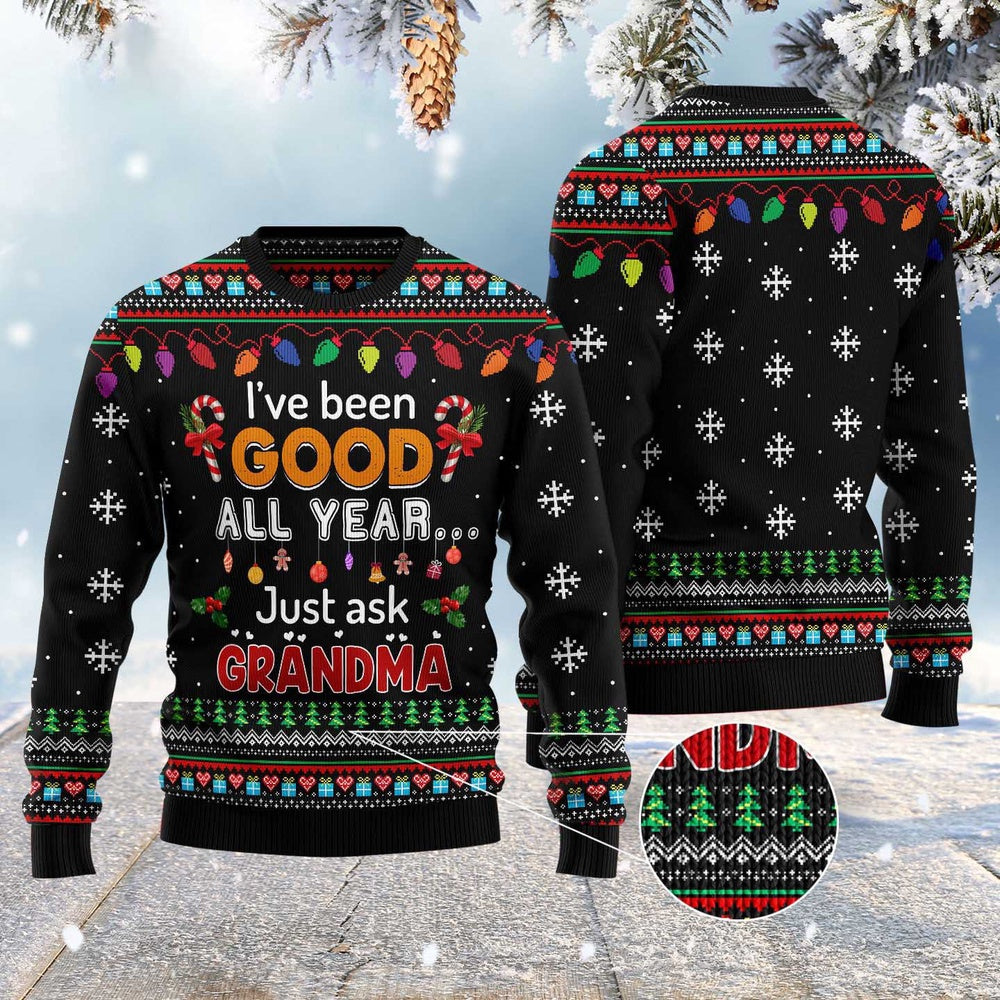 Ugly Christmas Sweater JulesRoche Comedic Graphic Holiday Pullover Julesroches