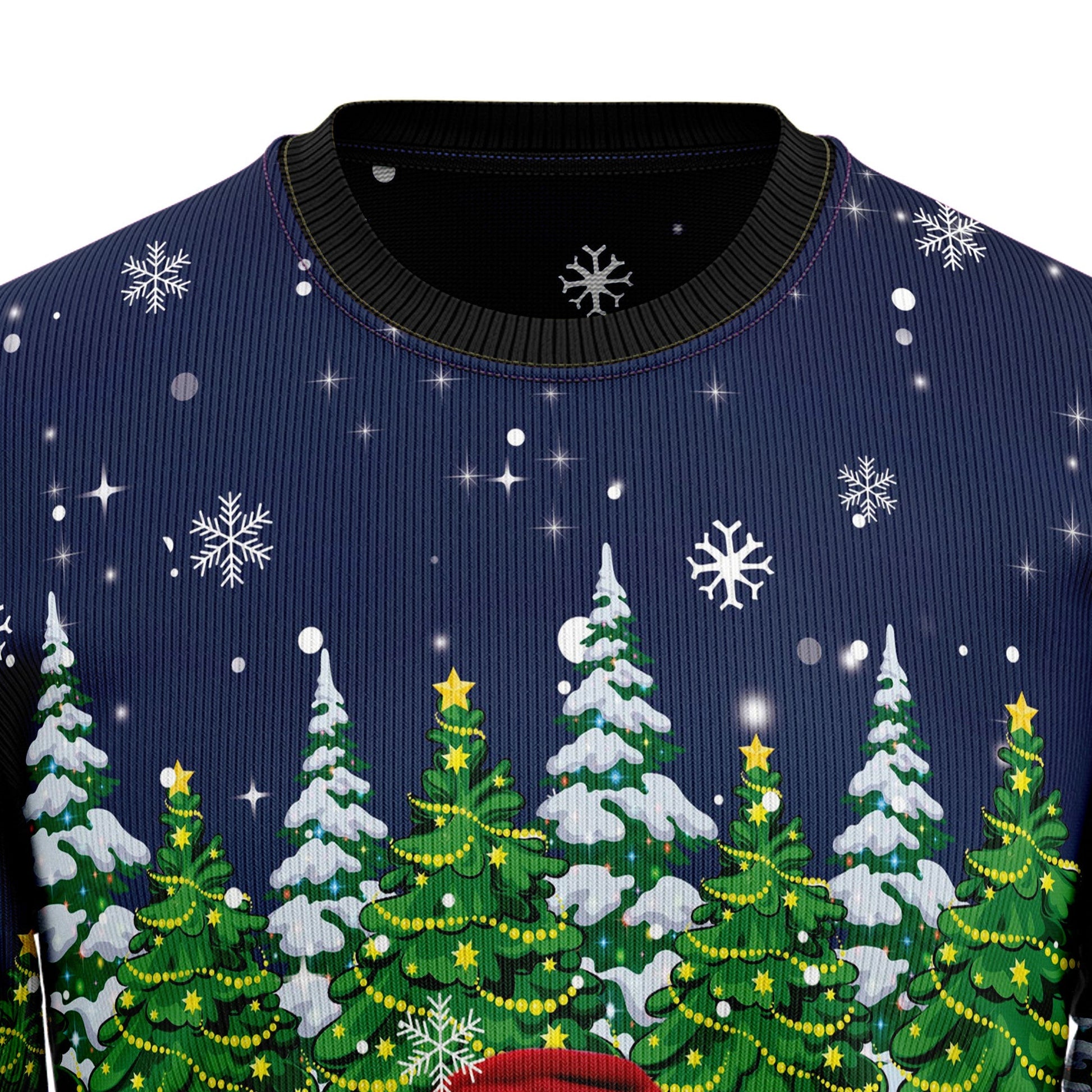 Ugly Christmas Sweater JulesRoche Cotton Blend All-Over Print Julesroches