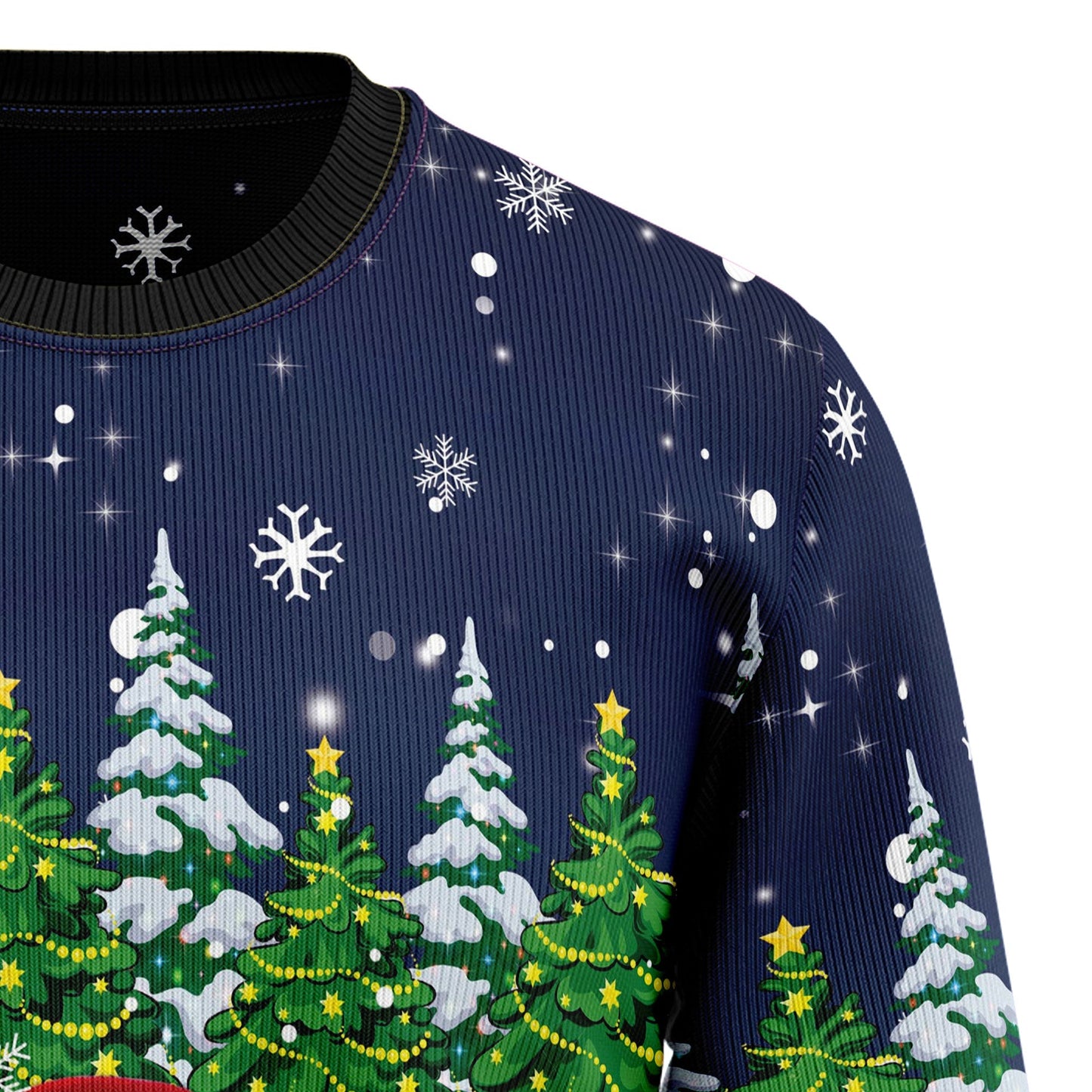 Ugly Christmas Sweater JulesRoche Cotton Blend All-Over Print Julesroches