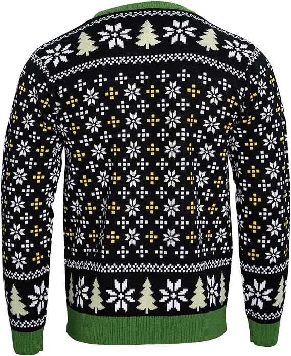 Ugly Christmas Sweater JulesRoche DJ T-Rex Design Cozy Julesroches