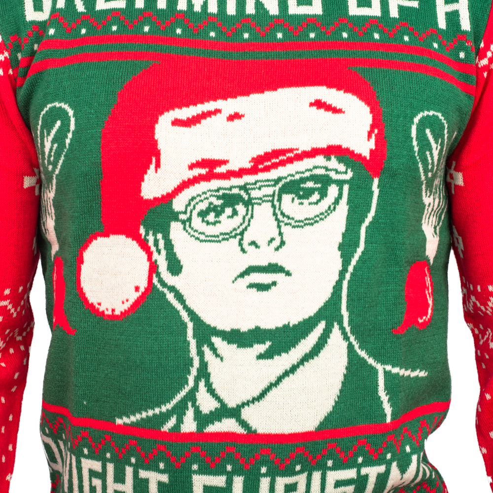 Ugly Christmas Sweater JulesRoche Dwight Schrute Festive Design Julesroches