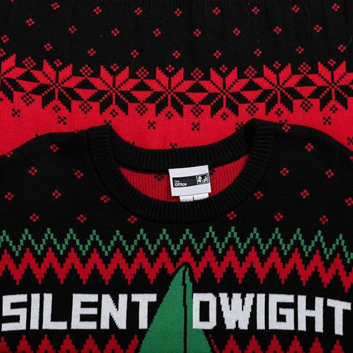 Ugly Christmas Sweater JulesRoche Dwight Schrute Silent Night Julesroches