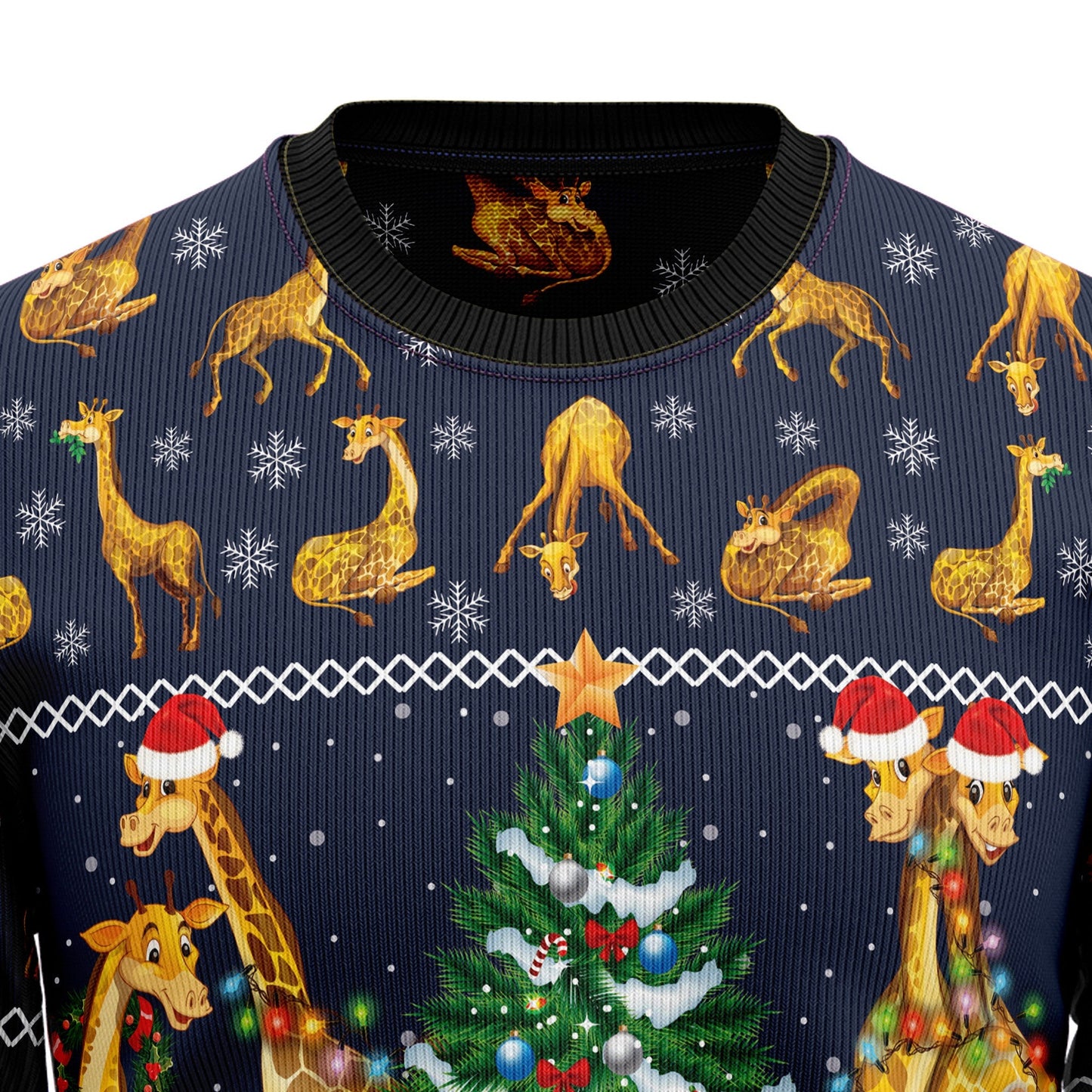 Ugly Christmas Sweater JulesRoche Festive All-Over-Print Jumper Julesroches