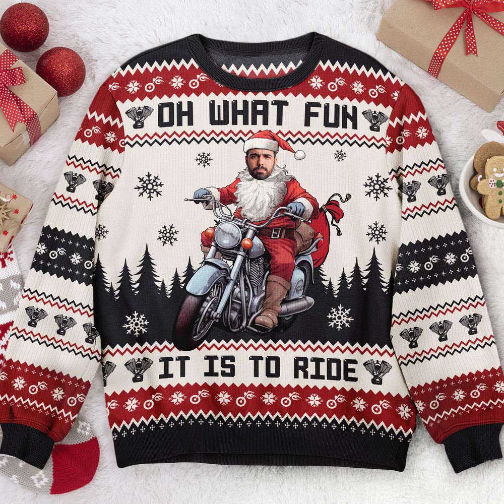 Ugly Christmas Sweater JulesRoche Funny All-Over Print Jumper Julesroches