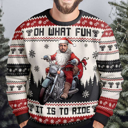 Ugly Christmas Sweater JulesRoche Funny All-Over Print Jumper Julesroches