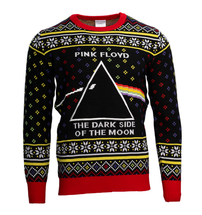 Ugly Christmas Sweater JulesRoche Funny Festive Pink Floyd Design Julesroches