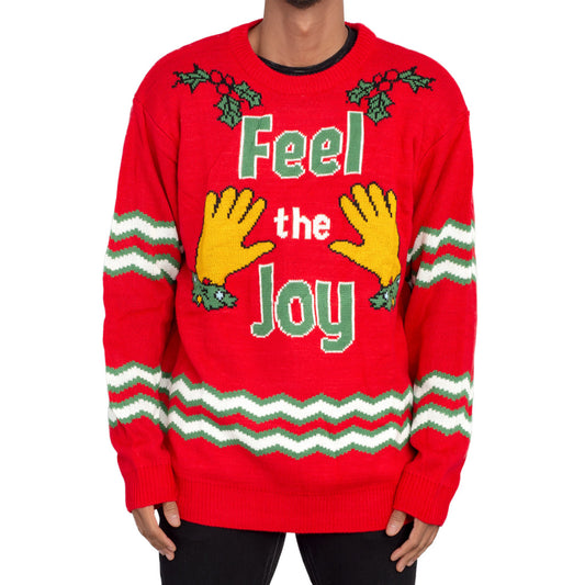 Ugly Christmas Sweater JulesRoche Funny Groping Hands Design Julesroches