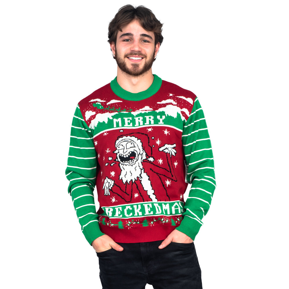 Ugly Christmas Sweater JulesRoche Funny Rick Design Pullover Julesroches