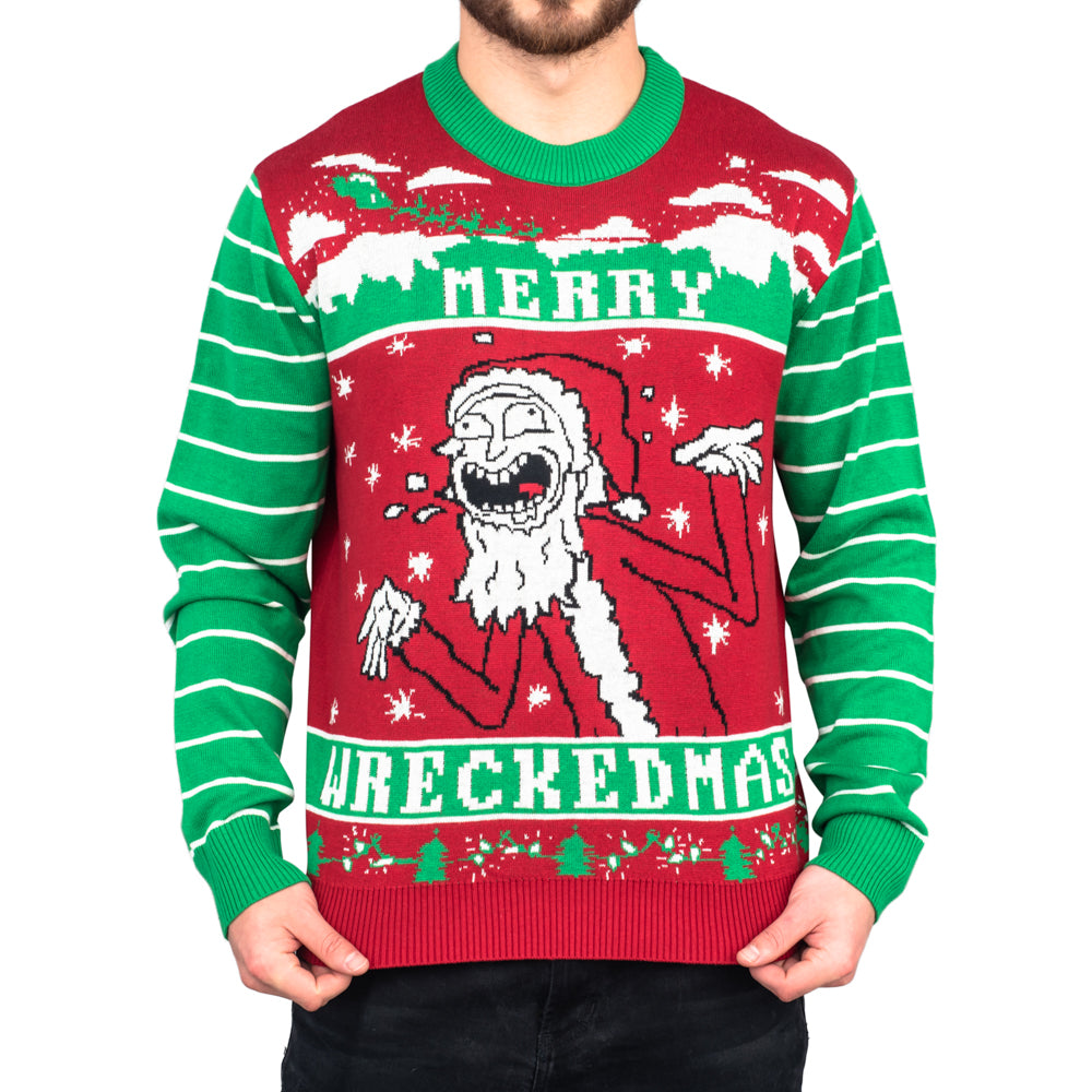 Ugly Christmas Sweater JulesRoche Funny Rick Design Pullover Julesroches