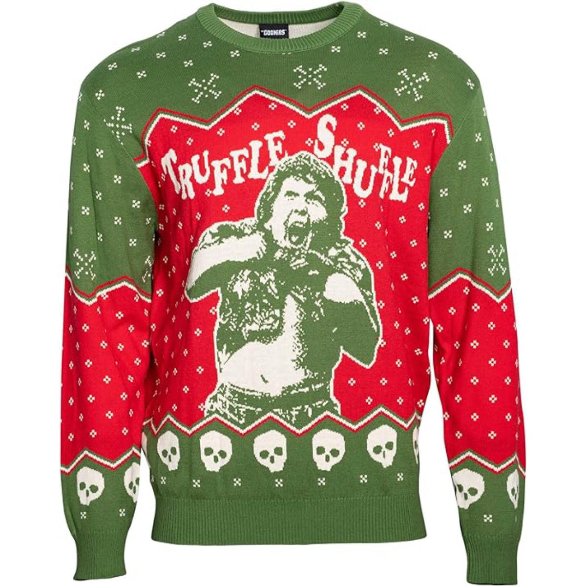 Ugly Christmas Sweater JulesRoche Goonies Chunk Truffle Shuffle Scene Julesroches