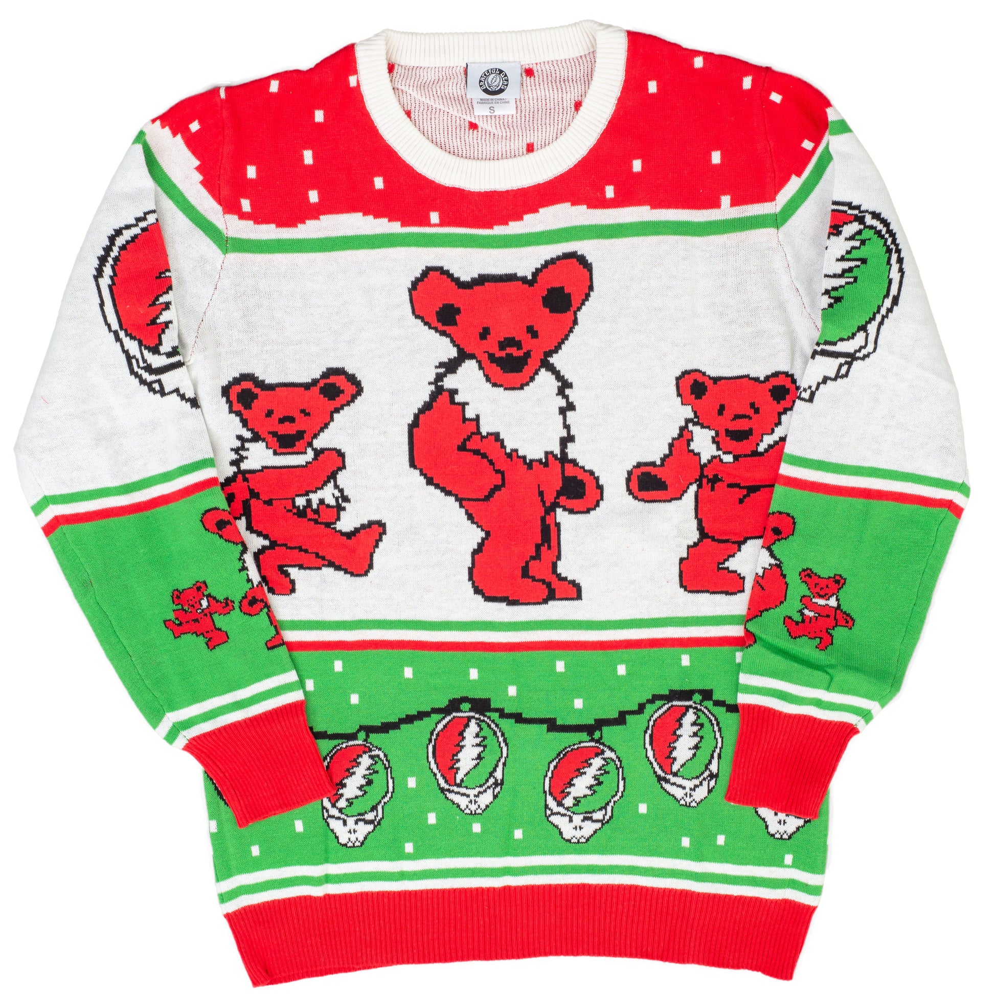 Ugly Christmas Sweater JulesRoche Grateful Dead Bears Pullover Julesroches