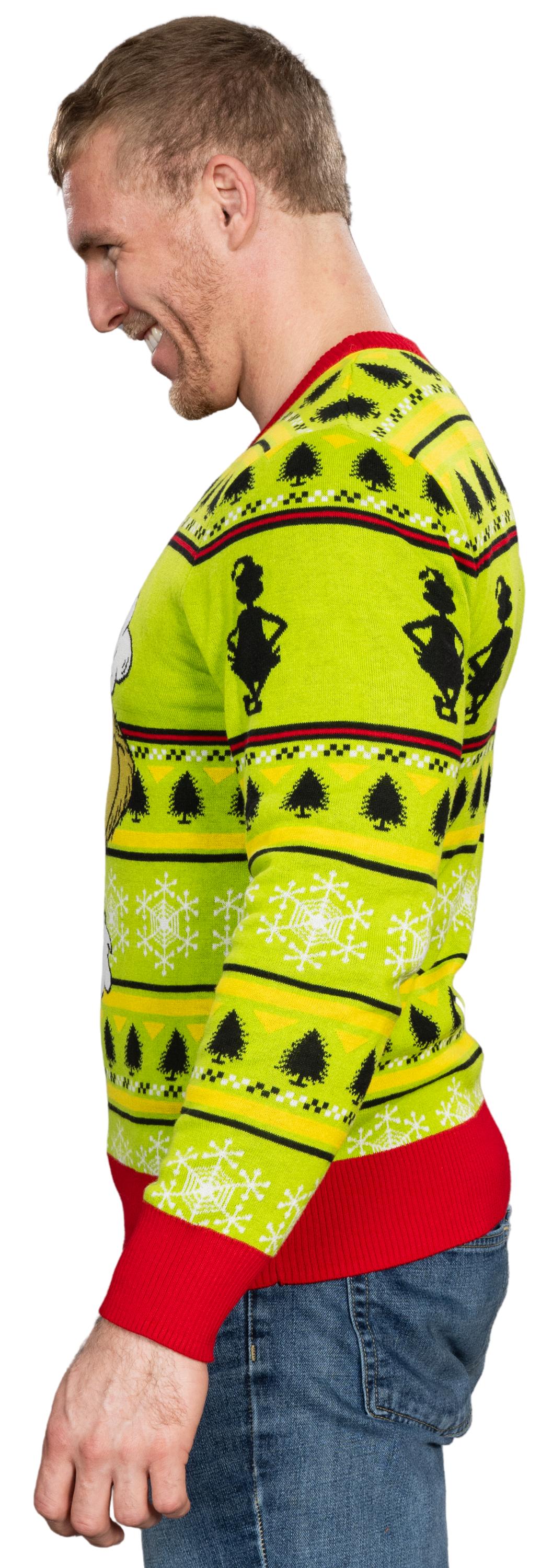 Ugly Christmas Sweater JulesRoche Grinch Design Pullover Julesroches