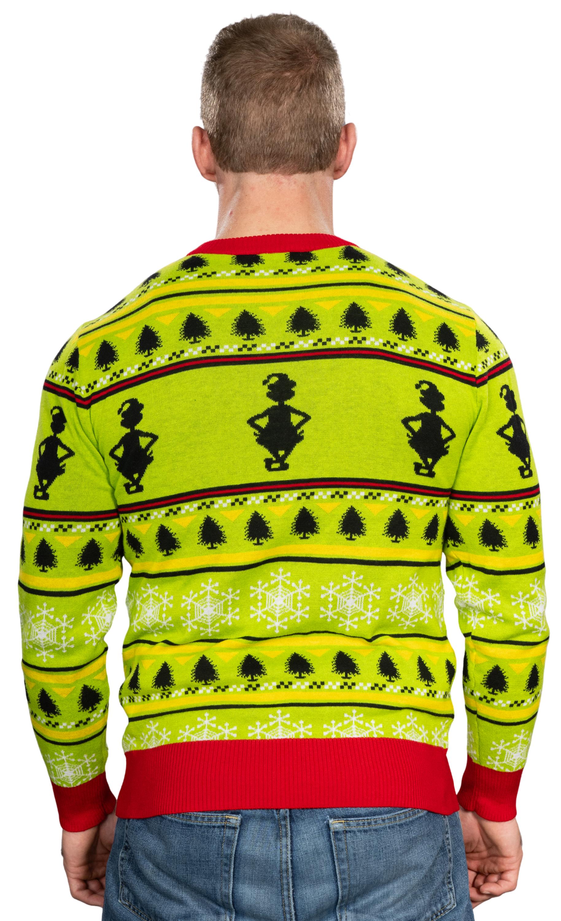 Ugly Christmas Sweater JulesRoche Grinch Design Pullover Julesroches