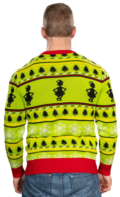 Ugly Christmas Sweater JulesRoche Grinch Design Pullover Julesroches