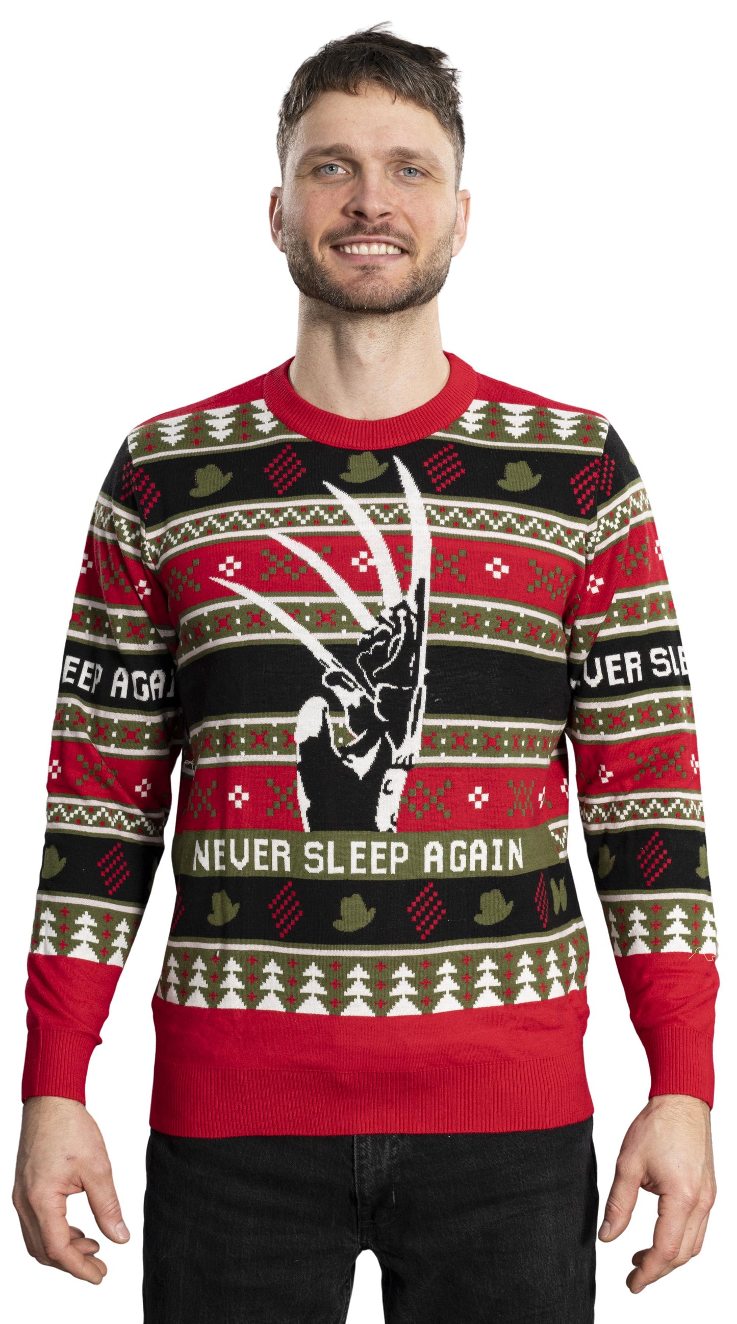 Ugly Christmas Sweater JulesRoche Horror Freddy Krueger Julesroches