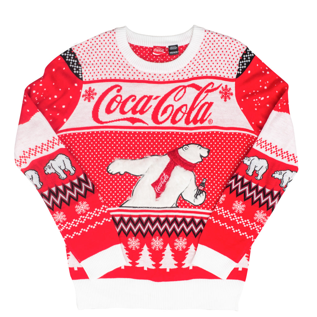 Ugly Christmas Sweater JulesRoche Iconic Coca-Cola Polar Bear Design Julesroches