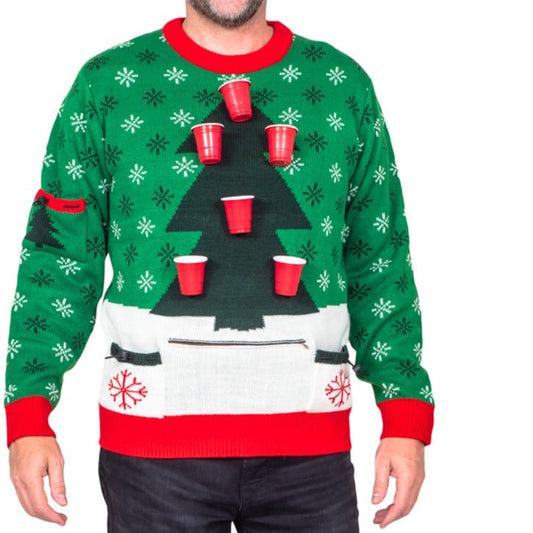 Ugly Christmas Sweater JulesRoche Interactive Beer Pong Design Julesroches