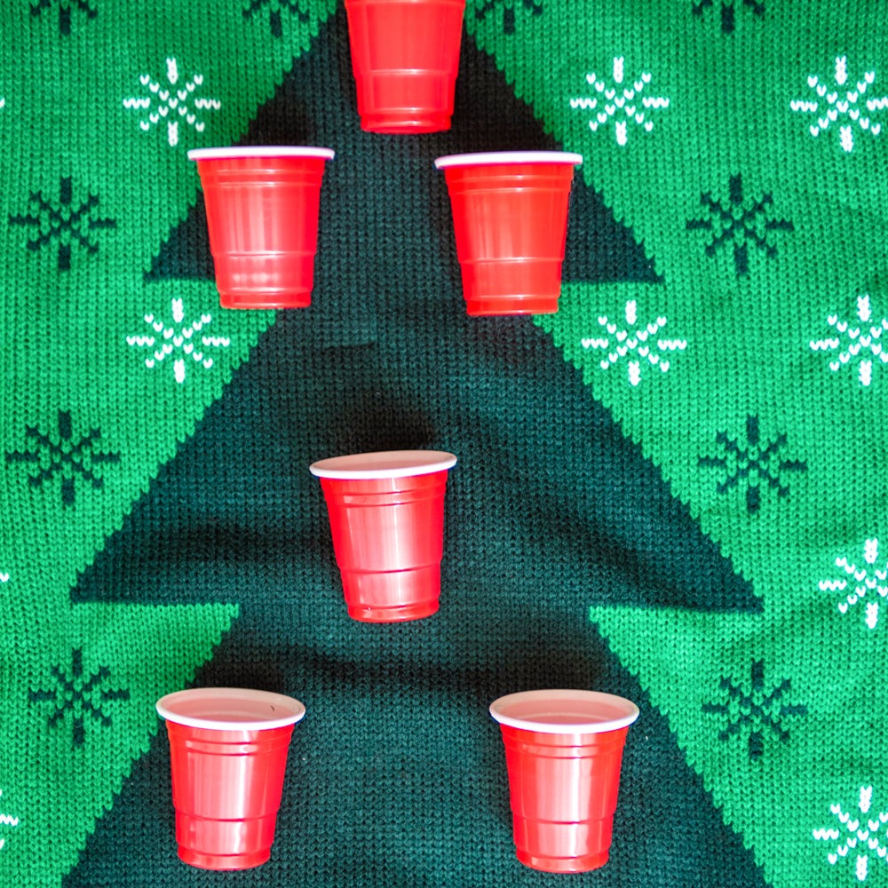 Ugly Christmas Sweater JulesRoche Interactive Beer Pong Design Julesroches