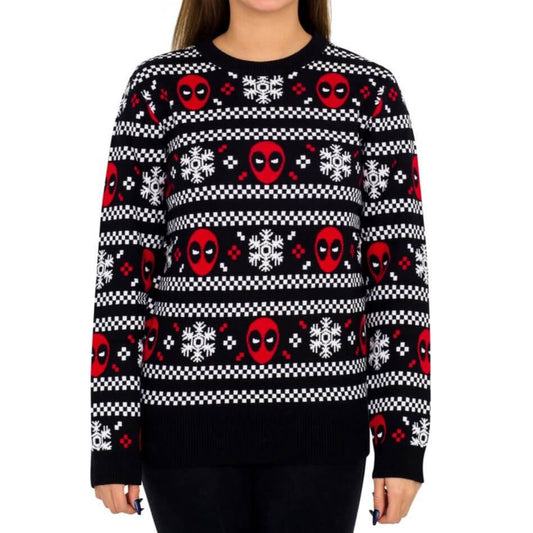 Ugly Christmas Sweater JulesRoche Knitted Deadpool Design Julesroches