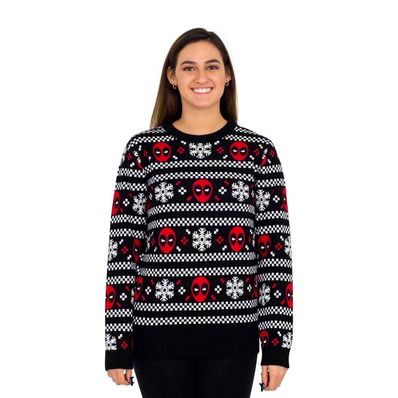 Ugly Christmas Sweater JulesRoche Knitted Deadpool Design Julesroches