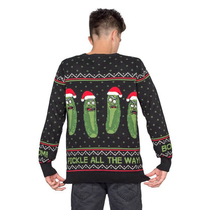 Ugly Christmas Sweater JulesRoche Knitted Festive Pickle Rick Julesroches