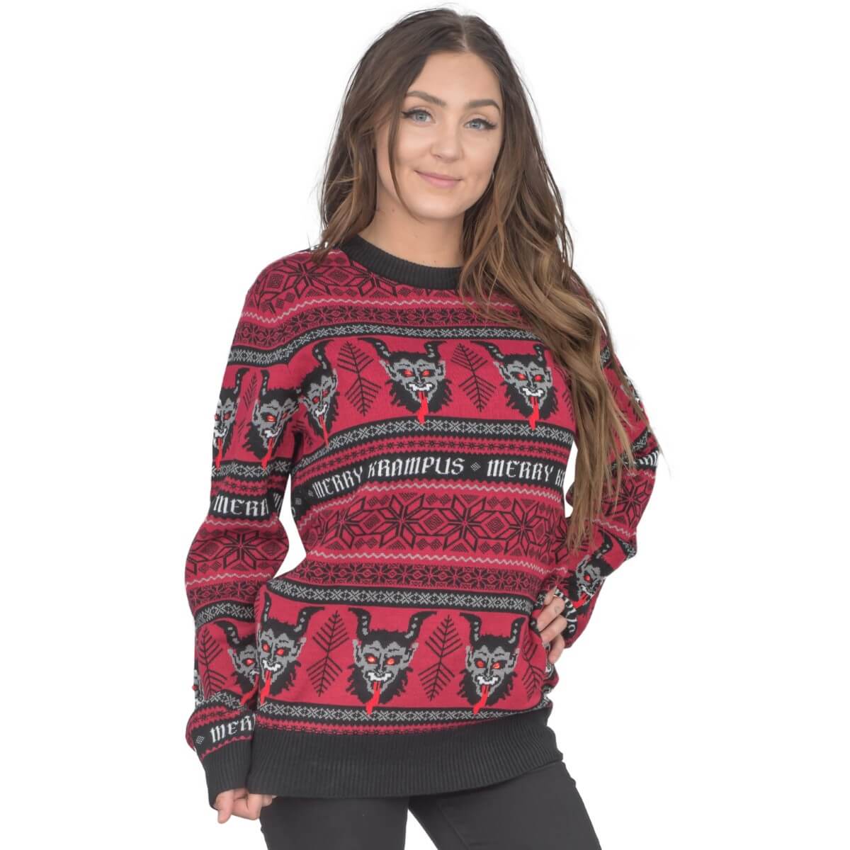 Ugly Christmas Sweater JulesRoche Krampus Design Warm & Fun Julesroches