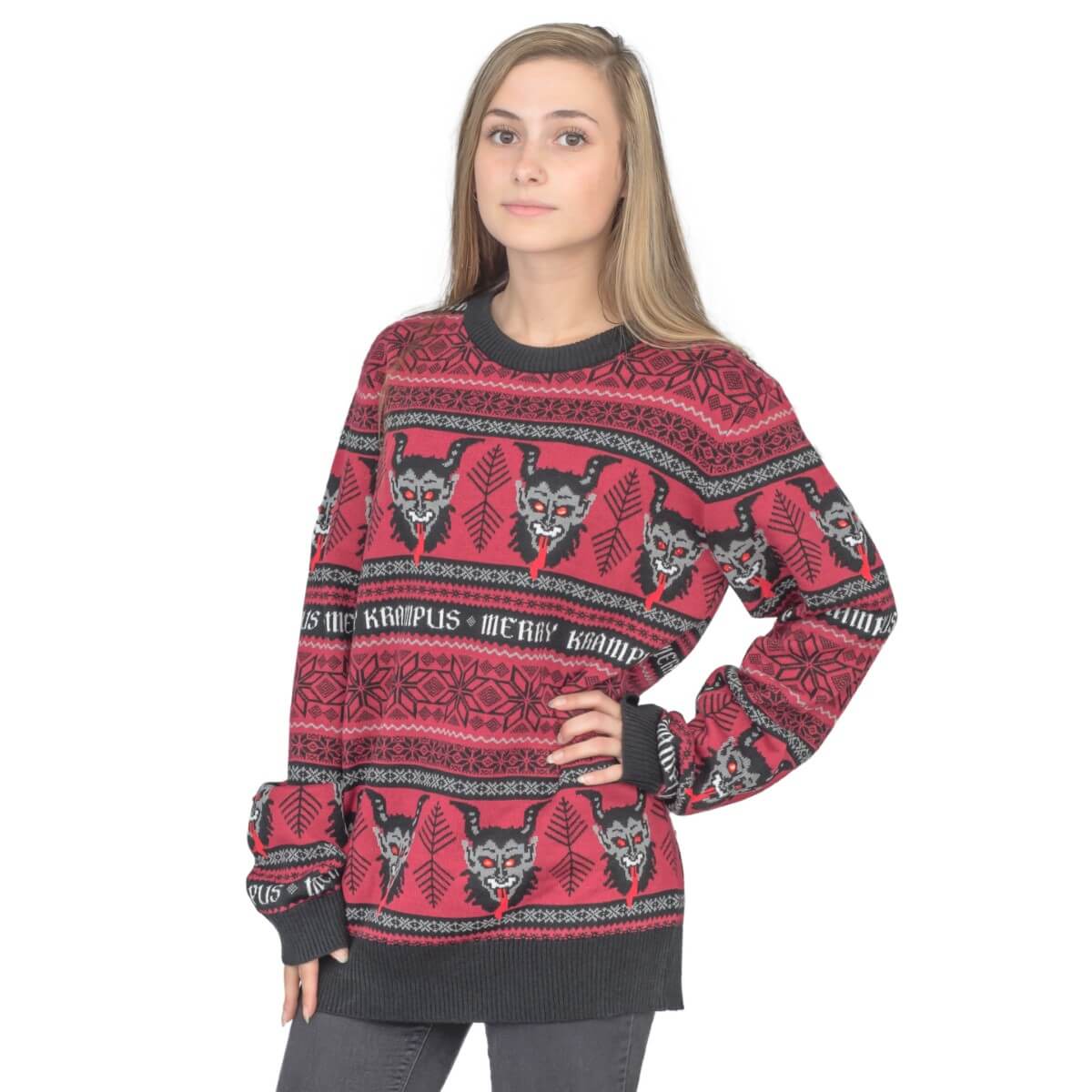 Ugly Christmas Sweater JulesRoche Krampus Design Warm & Fun Julesroches