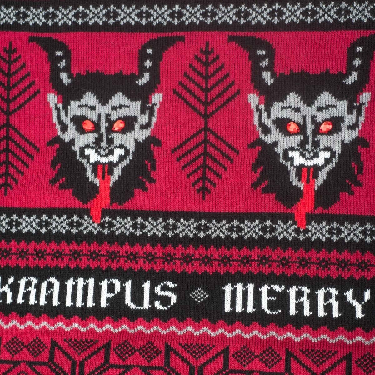 Ugly Christmas Sweater JulesRoche Krampus Monster Design Julesroches