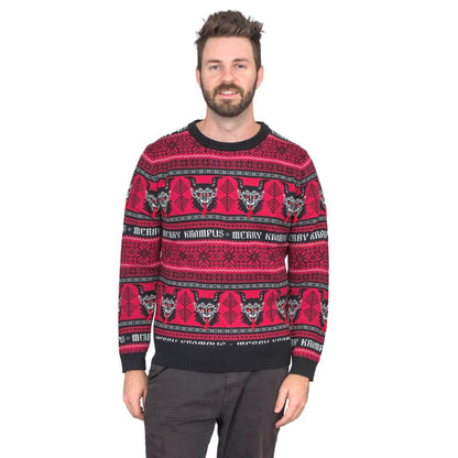 Ugly Christmas Sweater JulesRoche Krampus Monster Design Julesroches