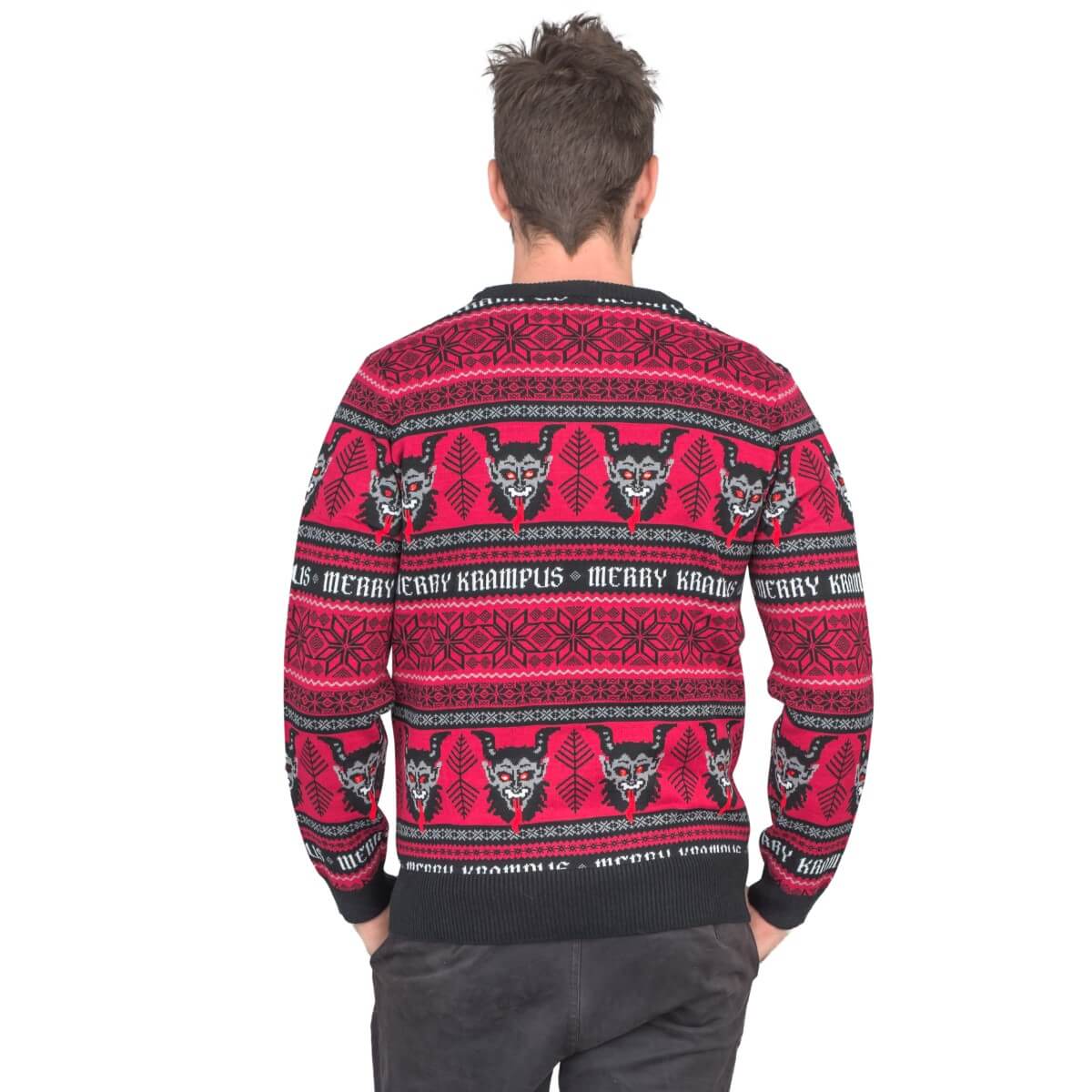 Ugly Christmas Sweater JulesRoche Krampus Monster Design Julesroches