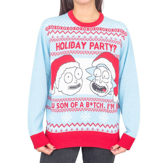 Ugly Christmas Sweater JulesRoche Light-Up Rick and Morty Design Julesroches