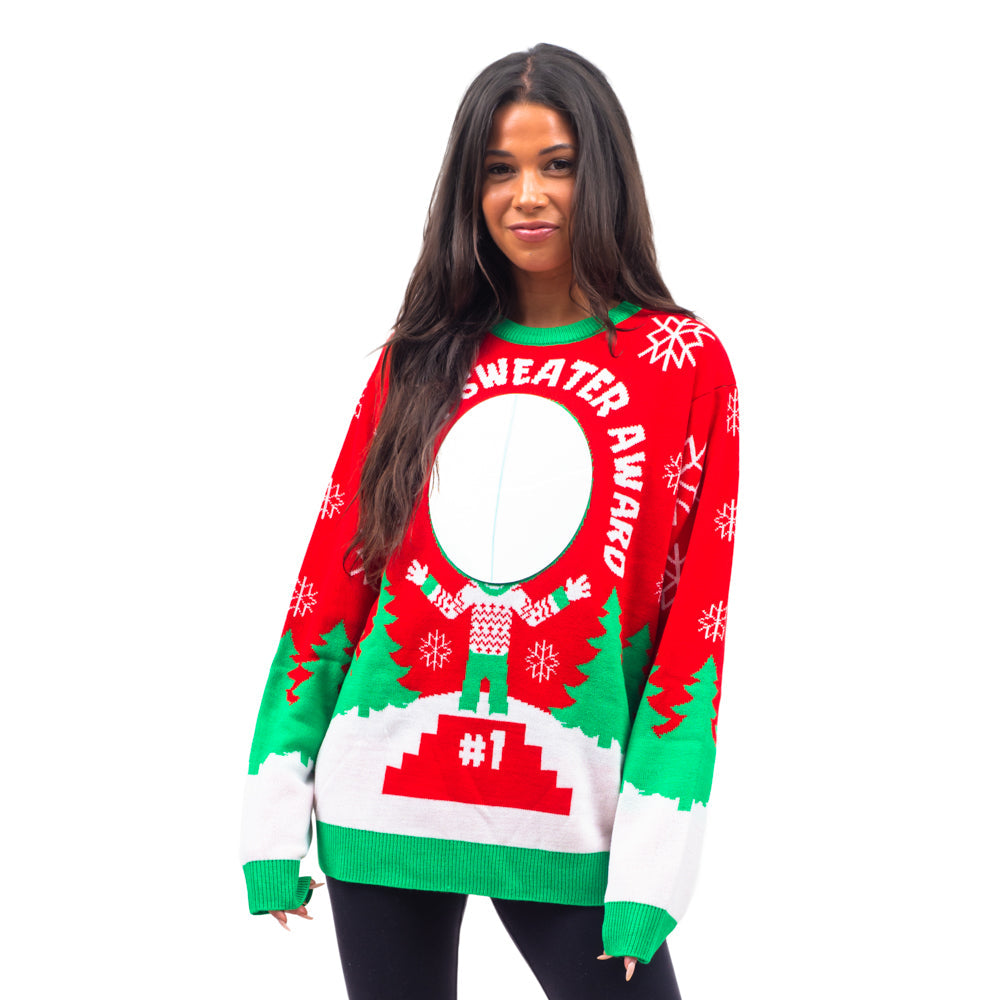 Ugly Christmas Sweater JulesRoche Reflective Novelty Jumper Julesroches