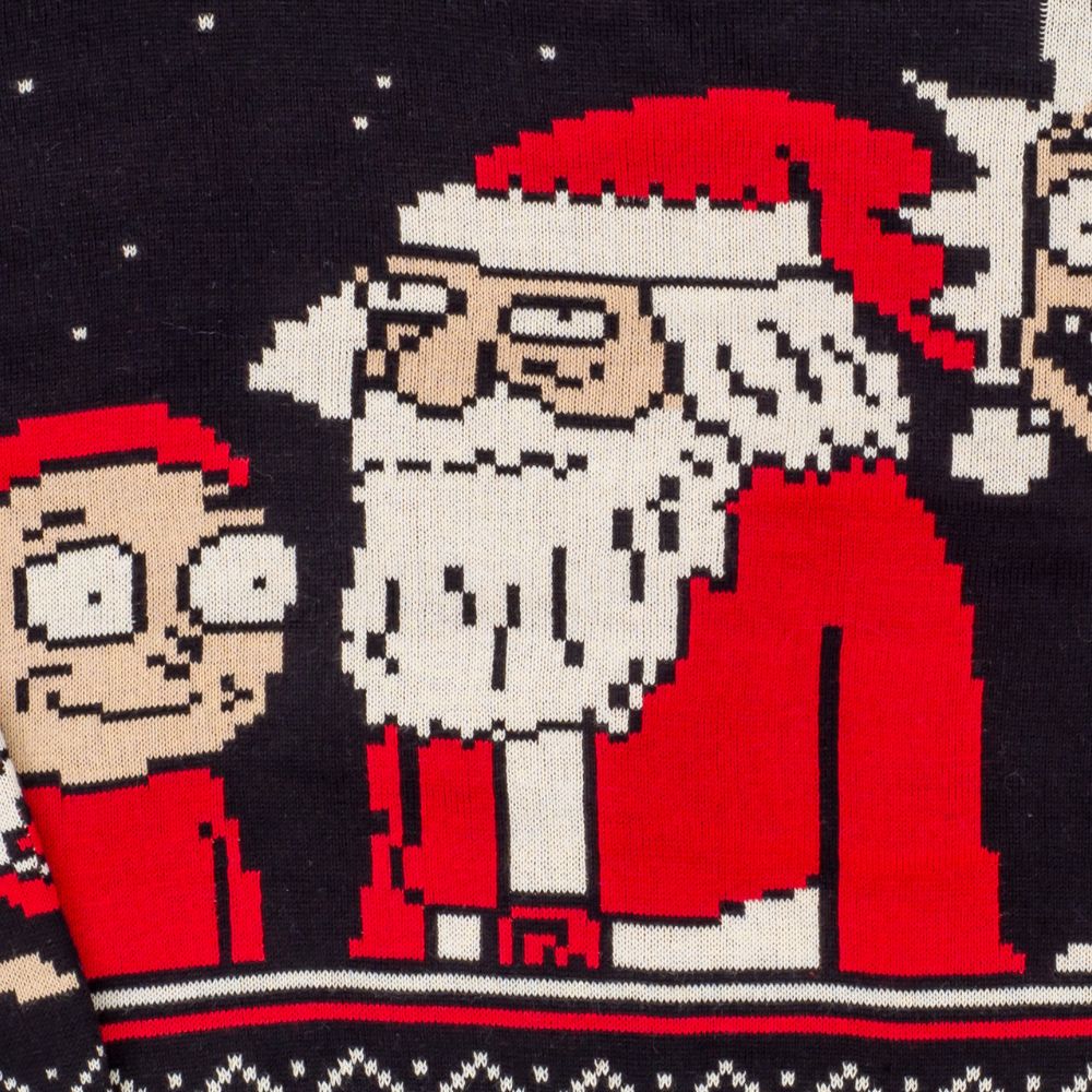 Ugly Christmas Sweater JulesRoche Rick & Morty Hilarious Festive Design Julesroches