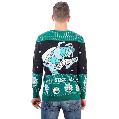 Ugly Christmas Sweater JulesRoche Rick & Morty Unisex Knit Julesroches